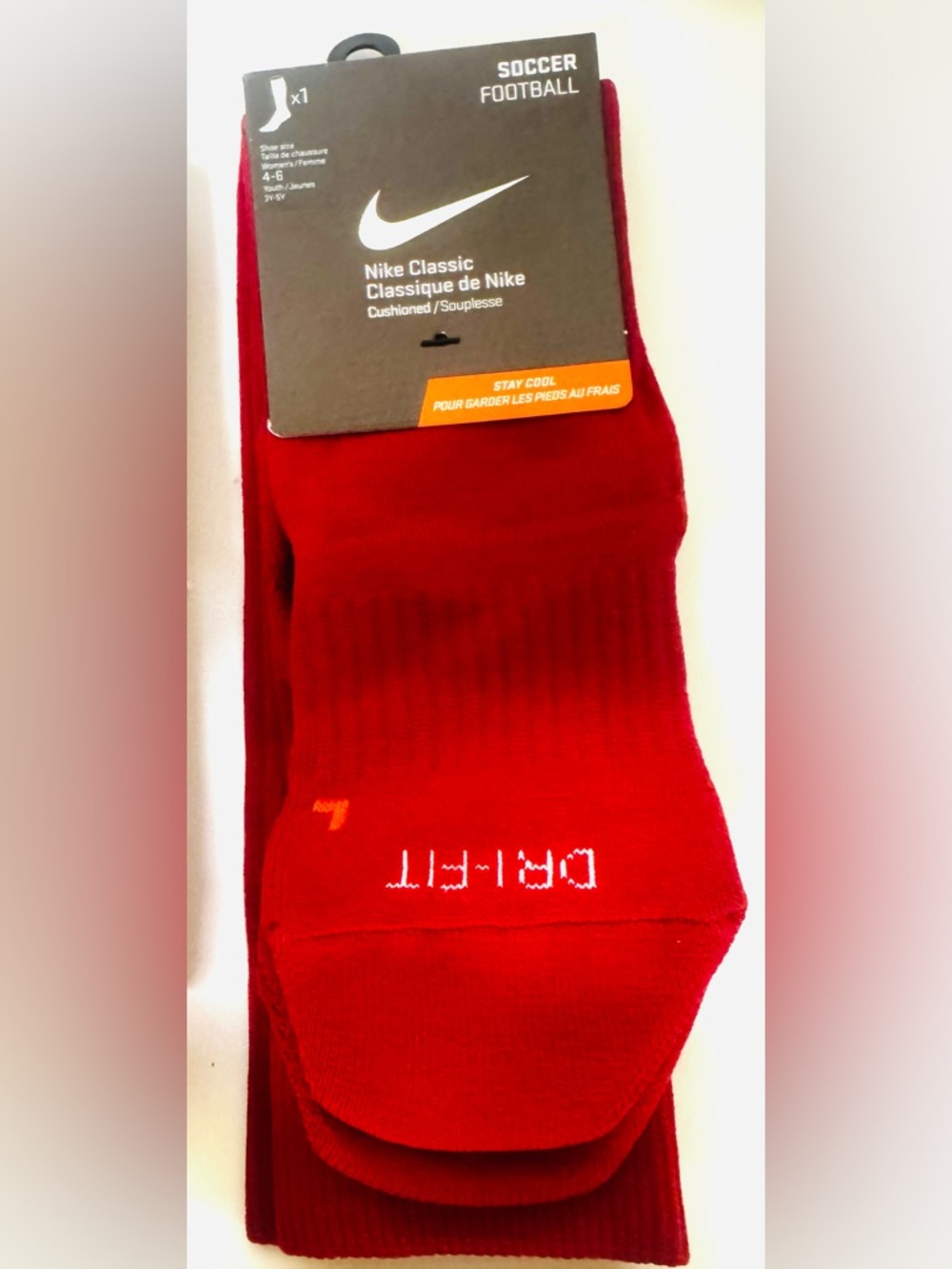 Nike Women/Youth Dri-FIT Athletic Soccer Socks
W Size 4-6
Y Size 3-5 Years Old - Picture 5 of 5